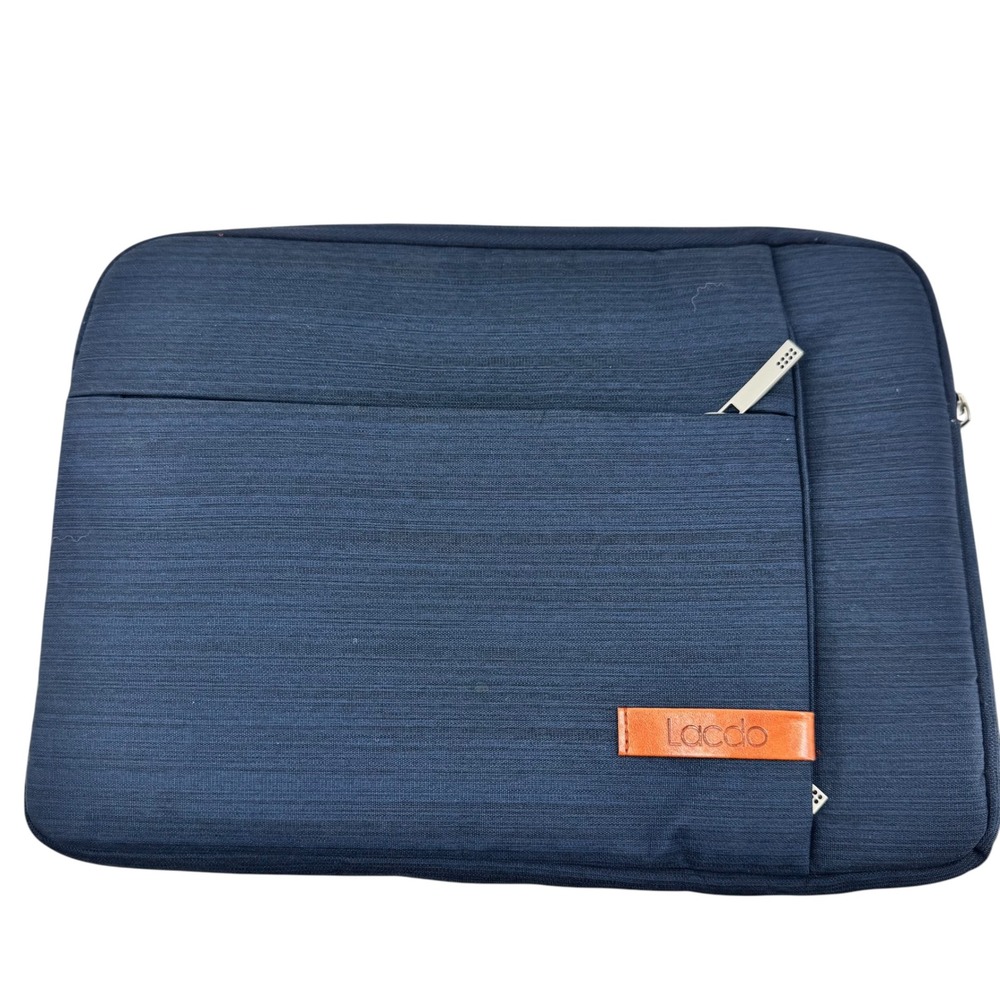 Lacdo Navy Blue Laptop Sleeve Case Padded‎ Pouch Bag for Notebook Computer